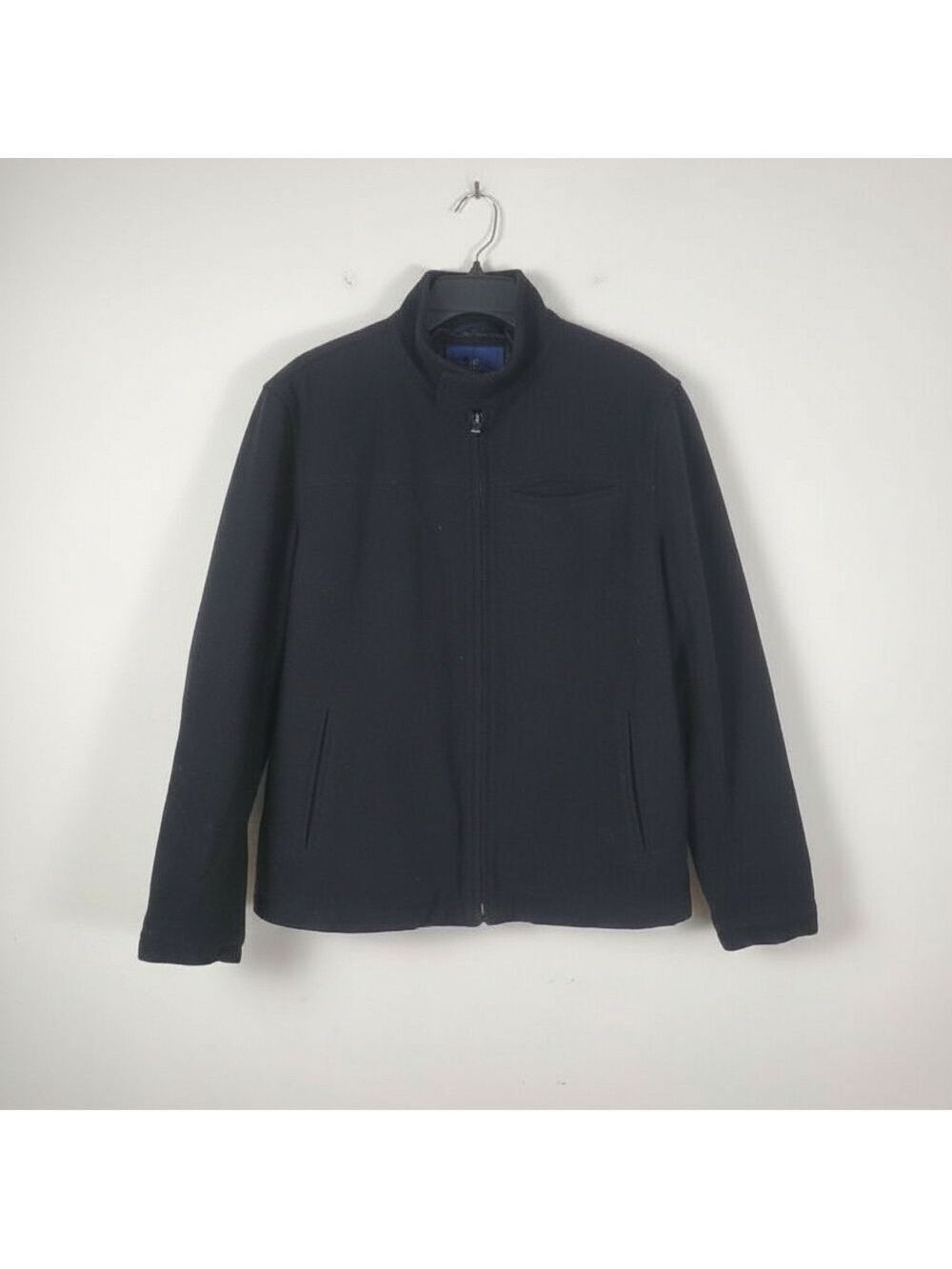 Old Navy Mens Wool Blend Jacket Black Winter Coat Med